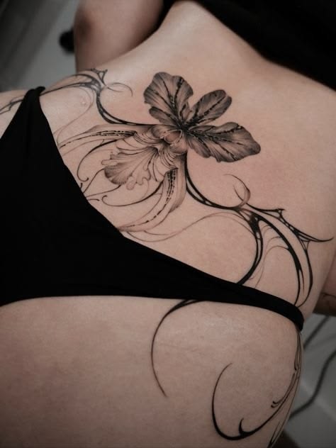 Mẫu hình xăm hõm Venus và bụng dưới