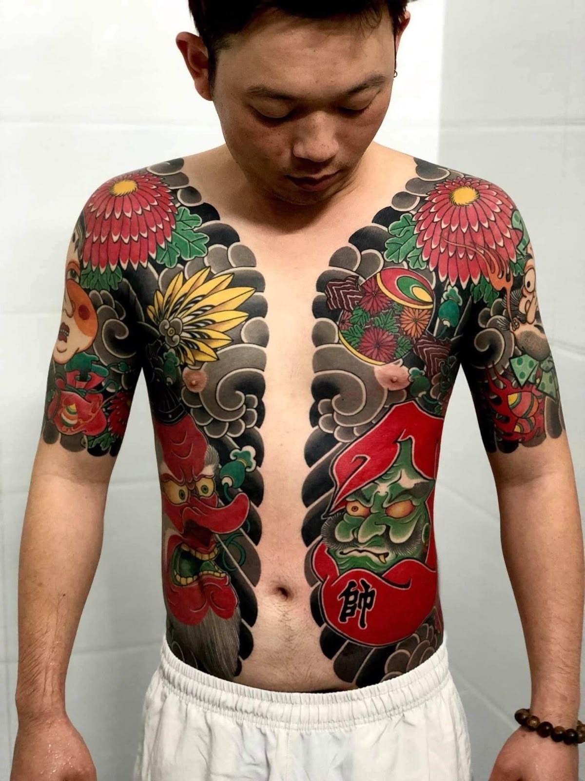 Mẫu hình xăm full ngực bụng nam – mẫu 20