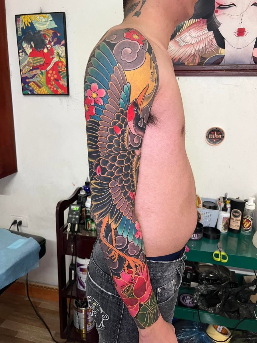 Mẫu hình xăm full tay nam