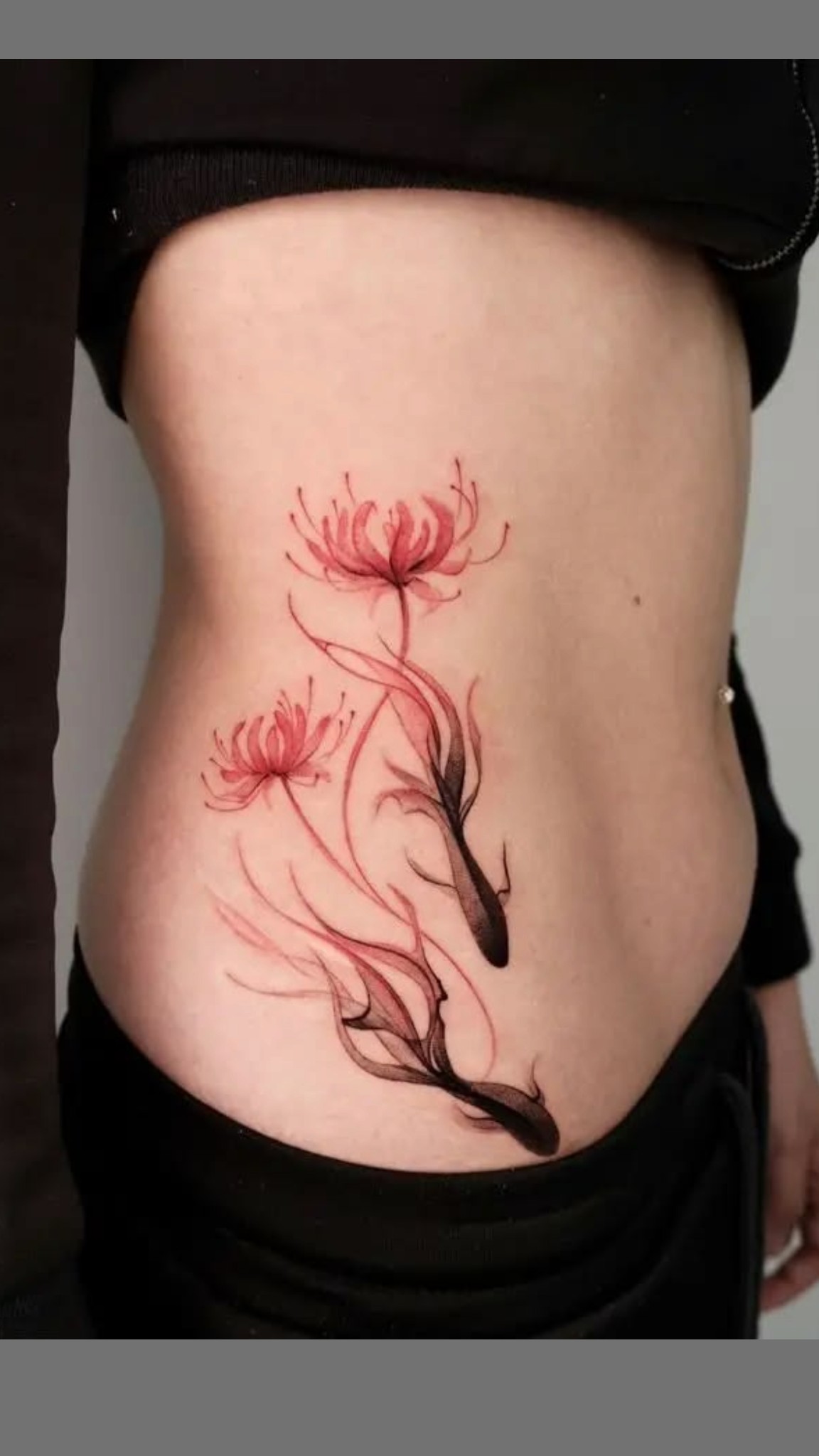 Mẫu hình xăm sườn eo