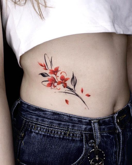 Mẫu hình xăm sườn eo