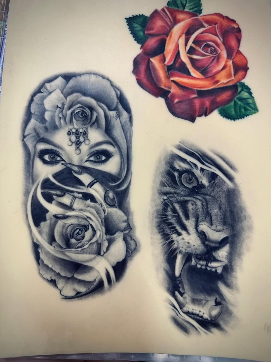 Học viên luyện vẽ flash art hình xăm