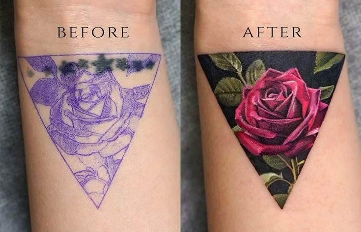HAN's cover tattoo before after