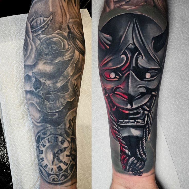 HAN's cover tattoo before after