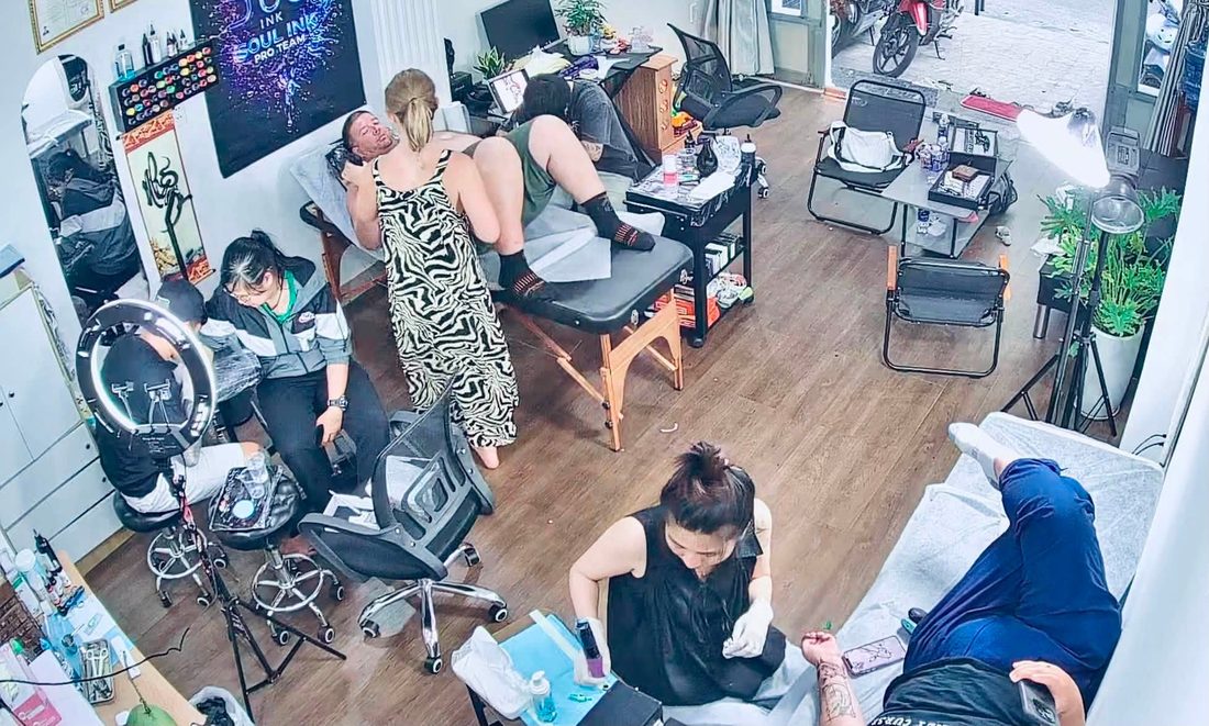 Không gian studio HAN's Tattoo & Piercing